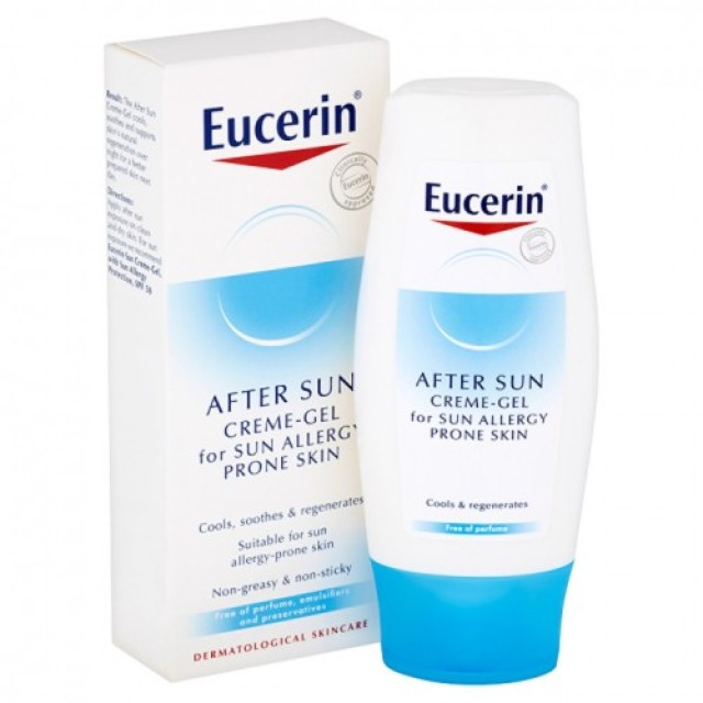EUCERIN SUN KREM GEL POSLE SUNČANJA ZA ZAŠTITU OD ALERGIJA 150ML - Online Apoteka EUCERIN SUN KREM GEL POSLE SUNČANJA ZA ZAŠTITU OD ALERGIJA 150ML